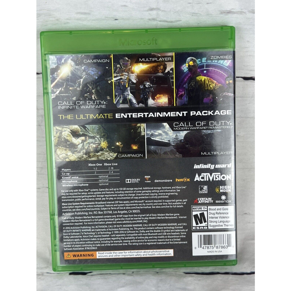 Call of Duty: Infinite Warfare -- Legacy Edition (Microsoft Xbox One, 2016) EUC - Picture 2 of 5